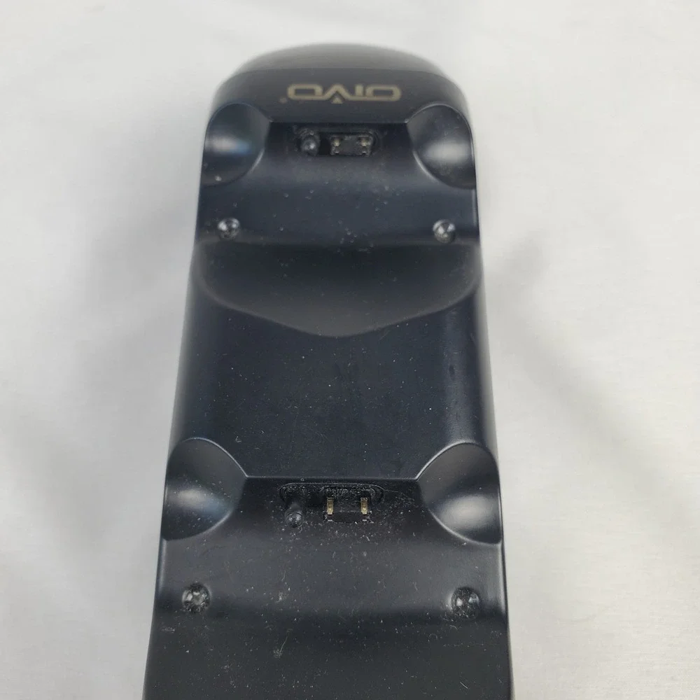 Sony DualShock 4 Wireless PS4 Controller Black w/ OIVO 2 Controller Charge Dock